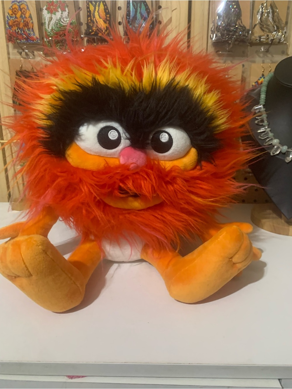 Vintage Disney animalOrange and Yellow Furry Plush